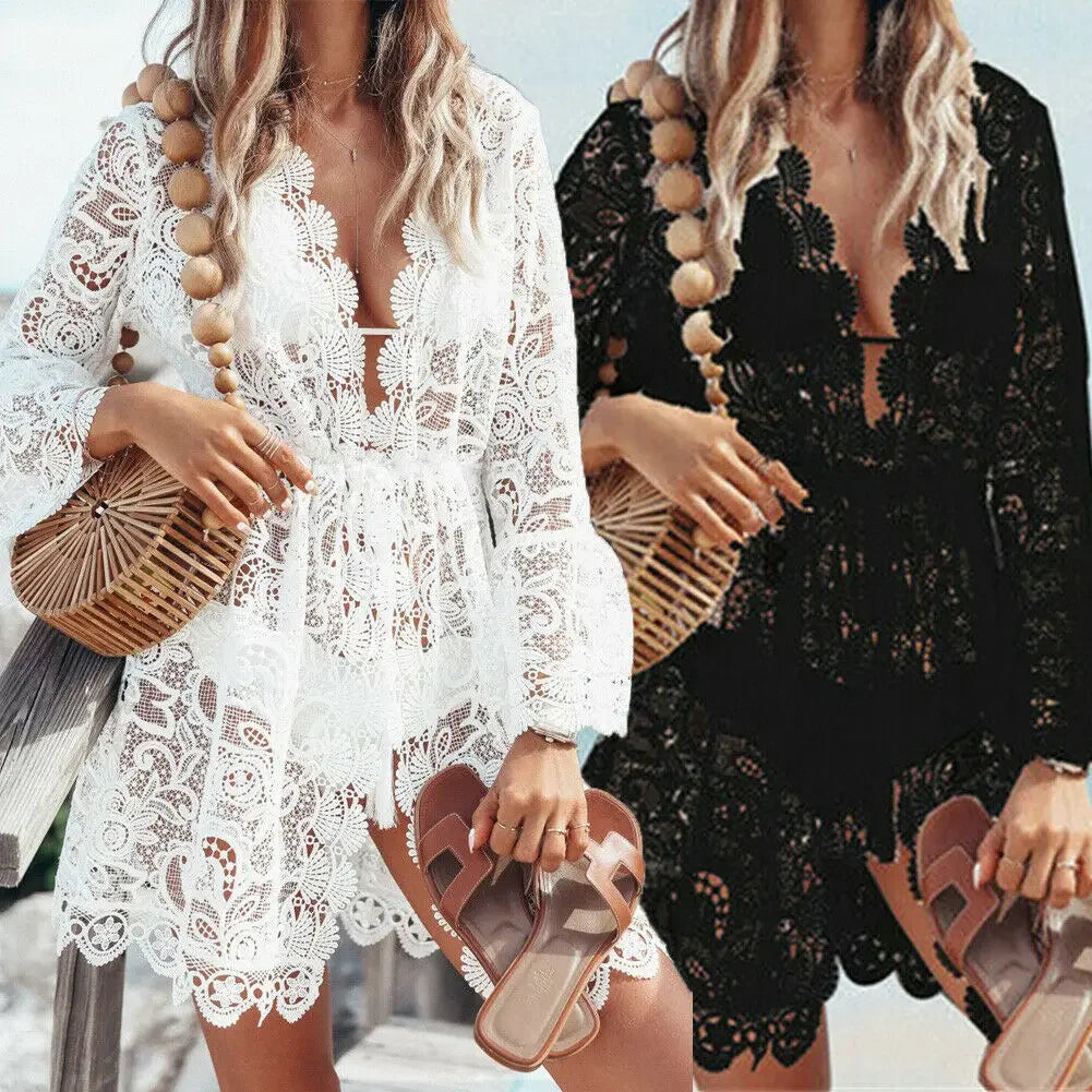 Boho Breezy Lace Cover Up