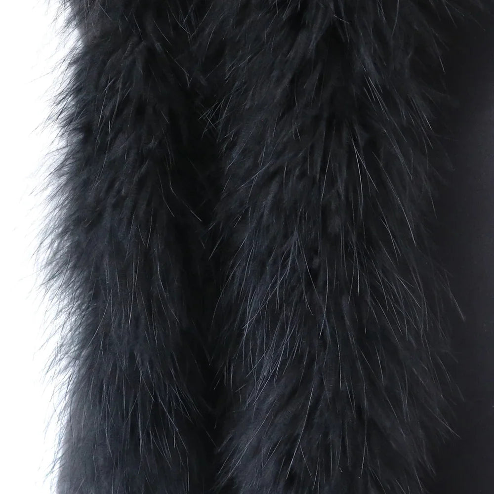 Fluffy Marabou Turkey Feather Boa (2 Meters)