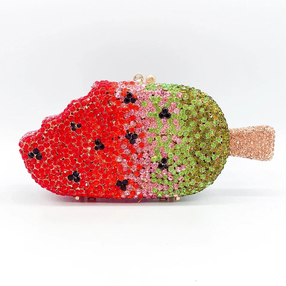 Bling Ice Cream Shaped Evening Clutch LUXLIFE BRANDS