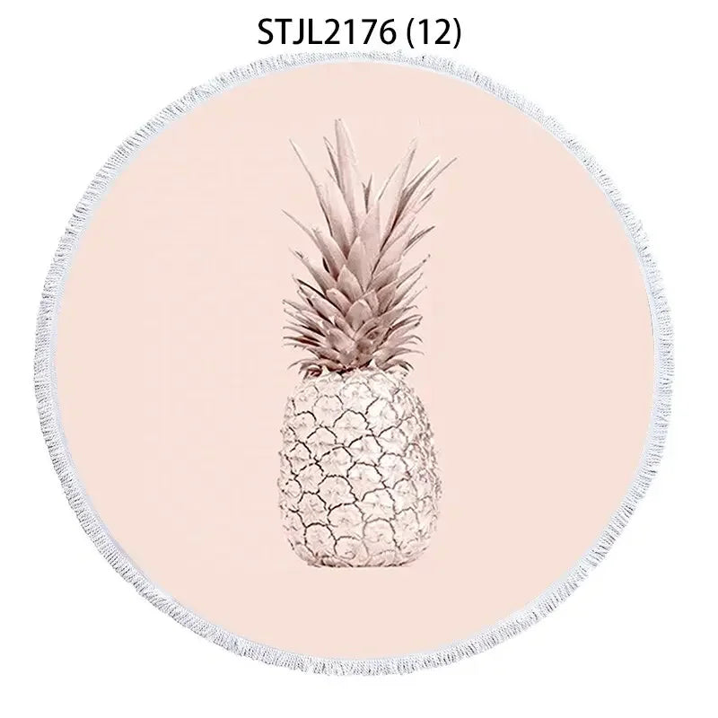 Golden geometric striped pineapple Fringed beach towel Towels Large beach towel Bath towel Bath towels microfiber towel For home