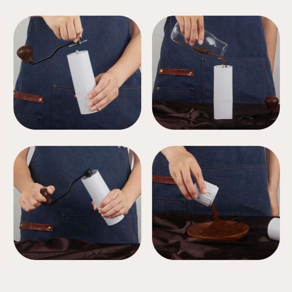 Mini Manual Coffee Bean Hand Grinder Machine Stainless Steel Burr Aeropress Drip Coffee Espresso French Press Turki Kitchen Tool LUXLIFE BRANDS