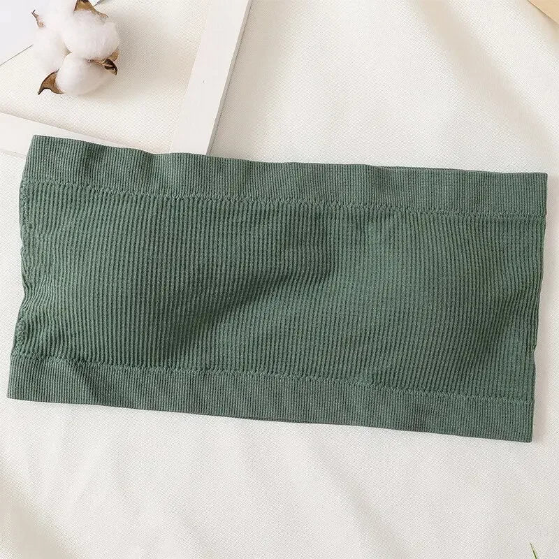 Women Strapless Top Seamless Bra Tube Top Invisible Bras Women's Underwear Sexy Wrap Bras Solid Color Sports Crop Top Bandeau