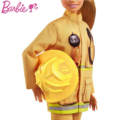 Original Barbie 60th Anniversary Professional BarbieAstronaut Firemen reporter Presidential candidate Toys Girls Birthday Gift