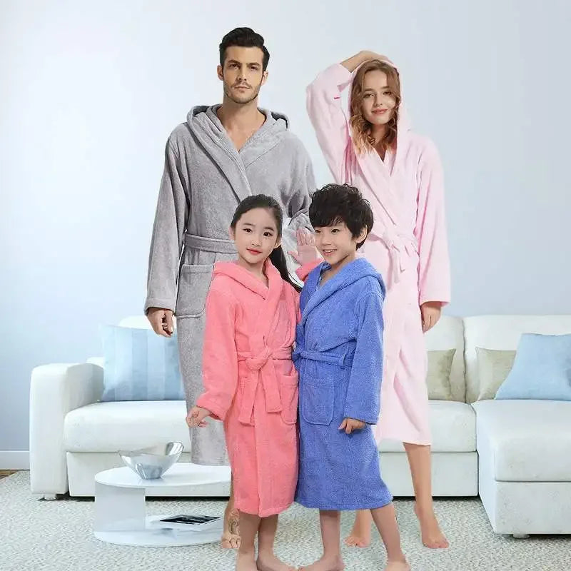 Family Spa Terry Robe Seperates LUXLIFE BRANDS