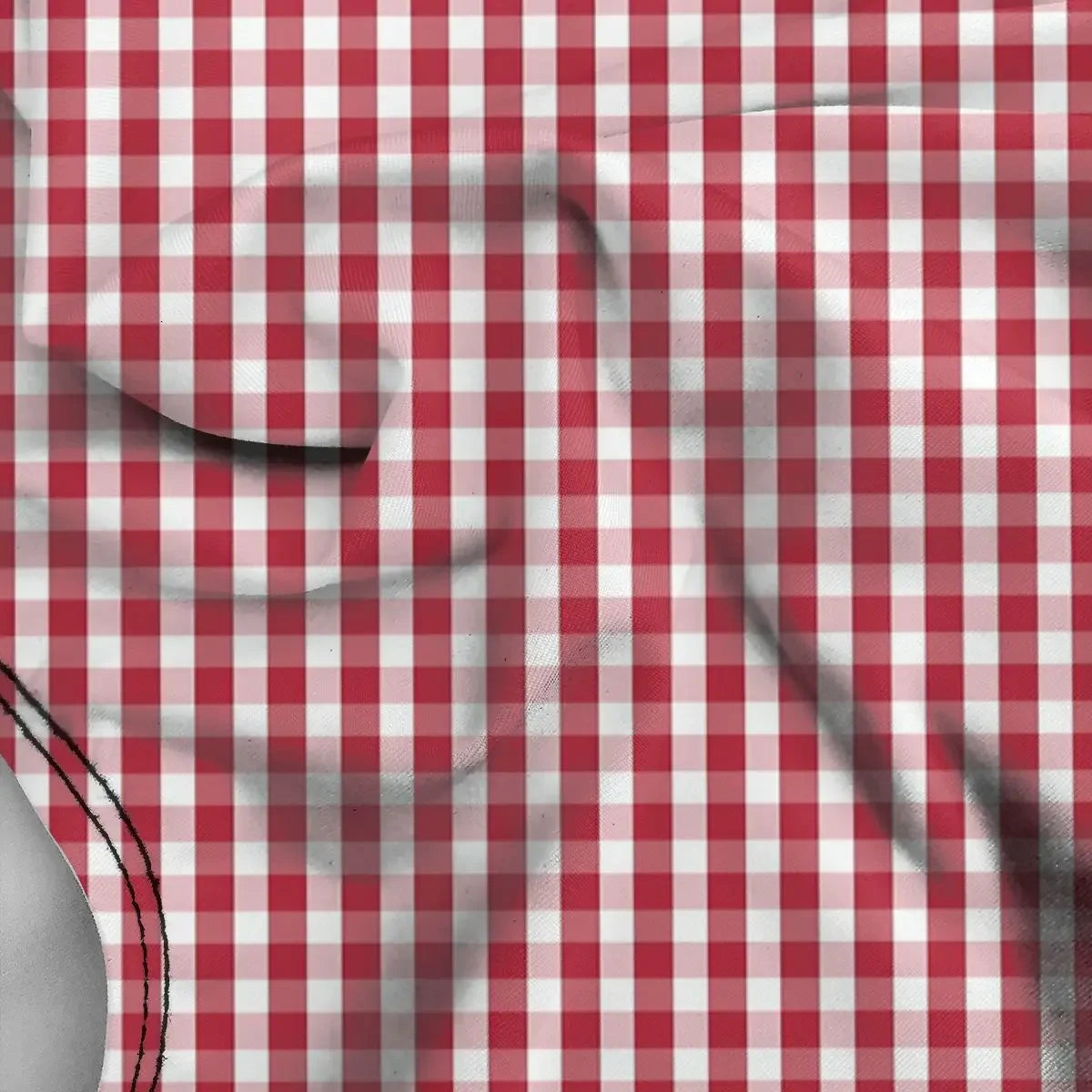 Red & White Gingham Check Monokini