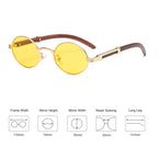 CATERSIDE 2022 Luxury Brand Designer Glasses Man Retro Classic Round Oval Sunglasses Men Fashion Popular Travel Wooden Shades LUXLIFE BRANDS