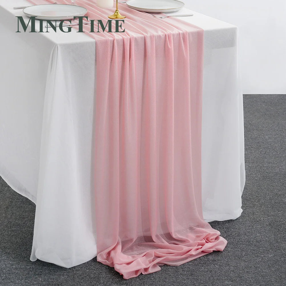 Sheer Chiffon Luxury Table Runner