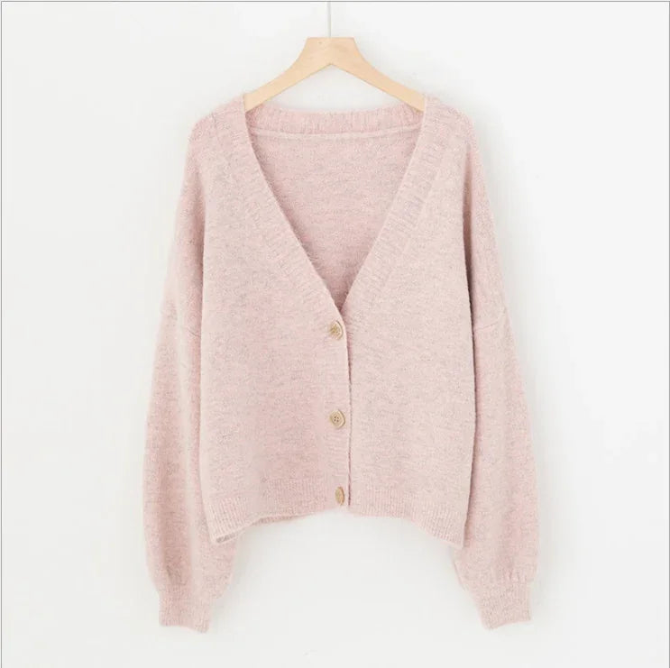 H.SA Women Sweater Cardigans Spring Solid Cashmere Sweater Coat Chic Korean style Casual Cardigans Roupa Jacket sueters mujer LUXLIFE BRANDS