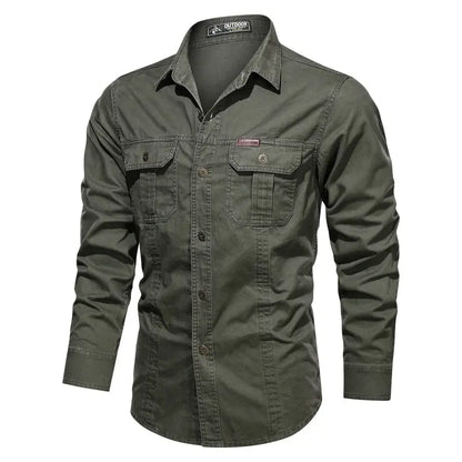 New Men&#39;s Casual Shirt 5XL 6XL Male Overshirt 2020 Military Cotton Shirts Men Brand Clothing Leisure Shirt Blouse AF1388