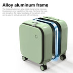 Carry On 18 Inch Polycarbonate Aluminum Frame Suitcase Luxlife Brands