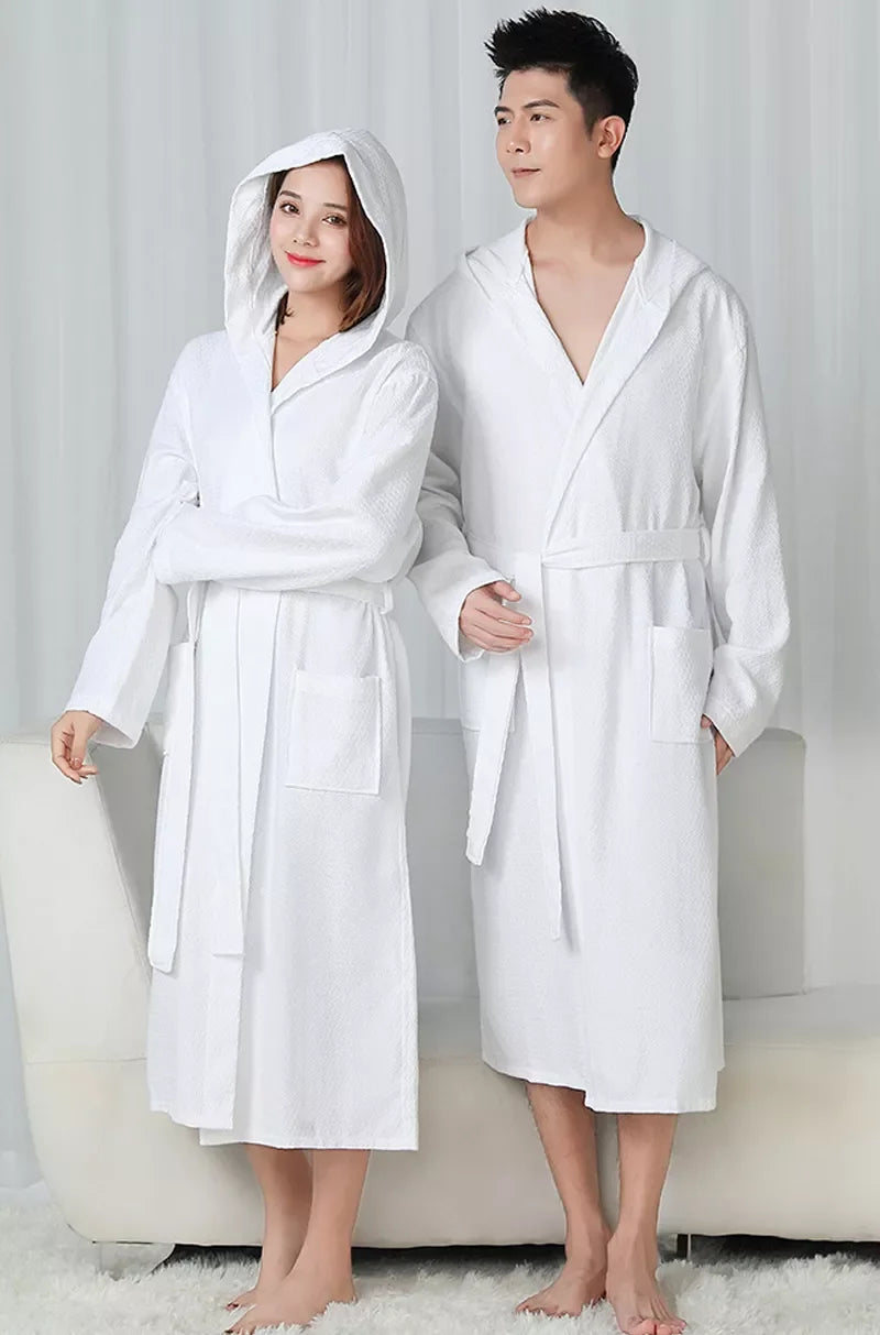 Hotel Lux Cotton Hooded Robe LUXLIFE BRANDS