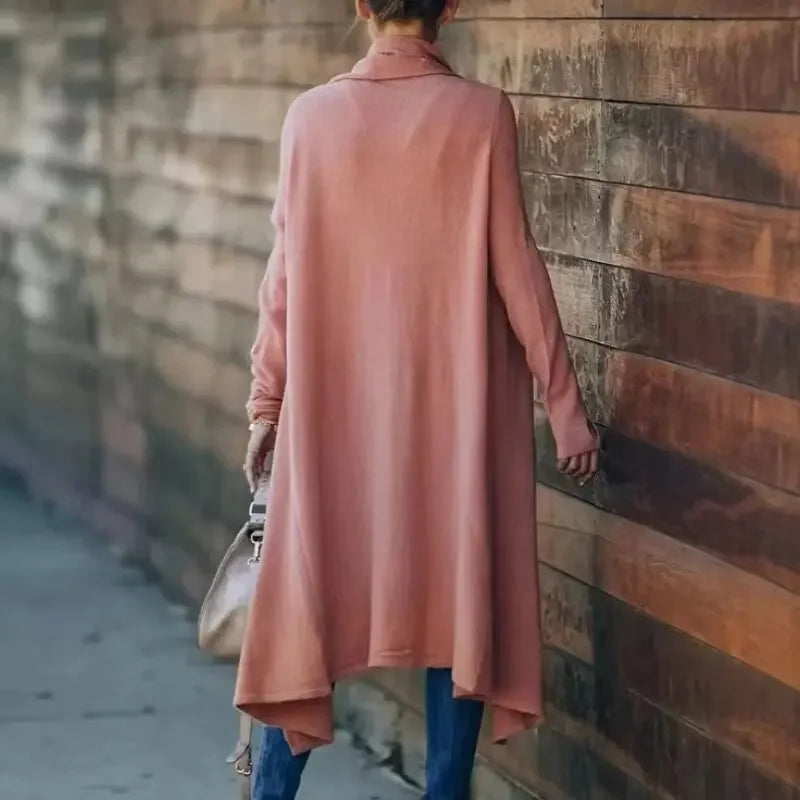 TEELYNN 2022 Boho Long Knit Wear Sweaters Cardigan Women Knitwear Turn-Down Collar Winter Coats Female Holiday Oversized Coat