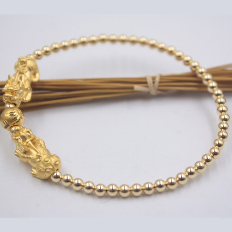 Lucky Dragon 24K Gold Bracelet LUXLIFE BRANDS