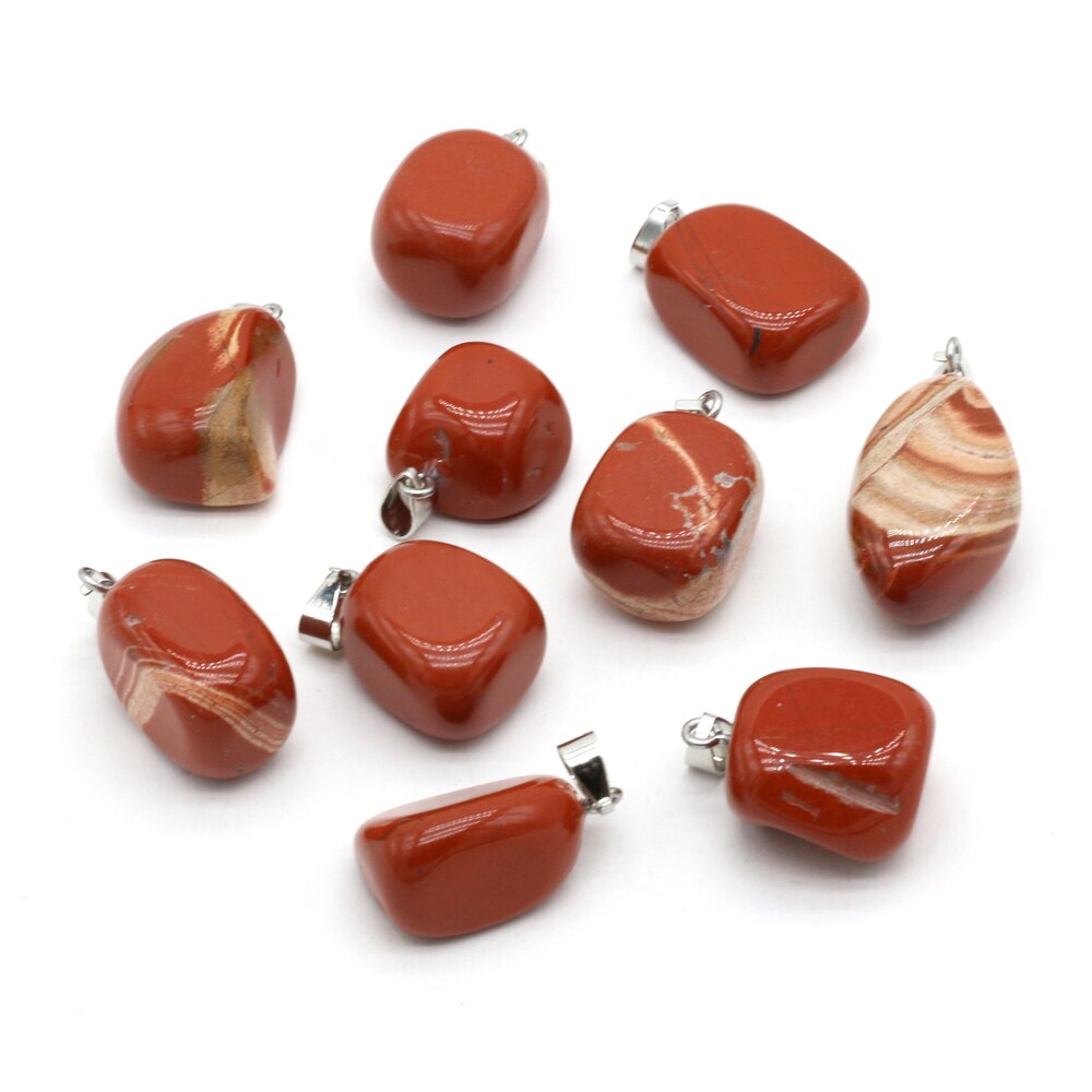 Natural Stone Carnelian Pendants Polished Red Agates Crystal for Charms Jewelry Making DIY Women Necklace Earring Gifts LUXLIFE BRANDS