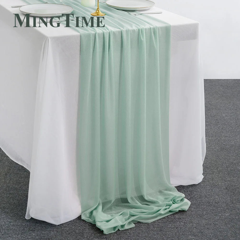 Sheer Chiffon Luxury Table Runner