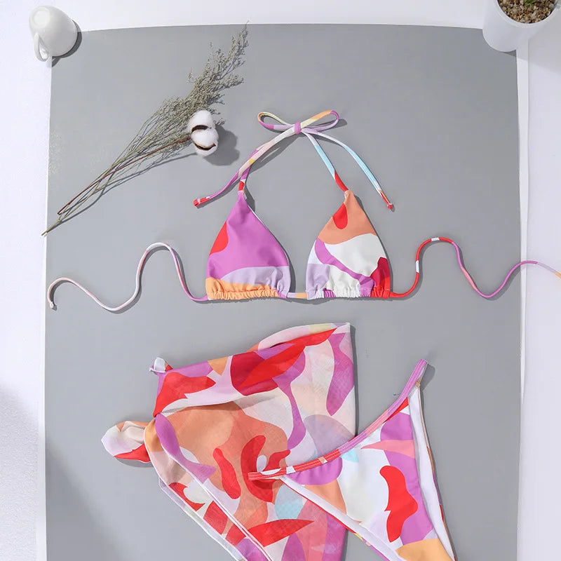 Artsy Bikini 3Pc Set