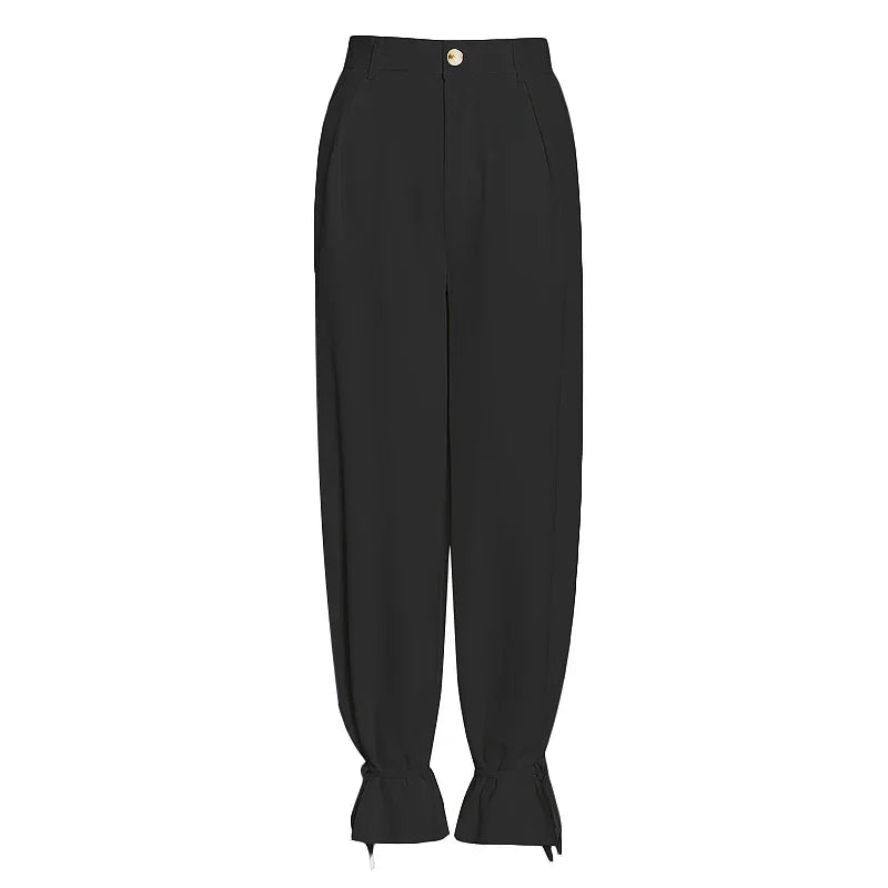 Women’s High Waist Belted Career Set LUXLIFE BRANDS