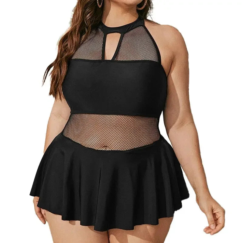 Monica Mesh Monokini XL-4XL