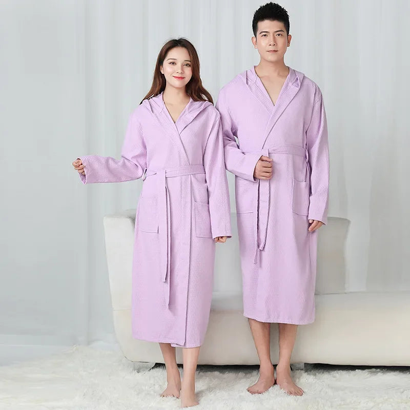 Hotel Lux Cotton Hooded Robe LUXLIFE BRANDS