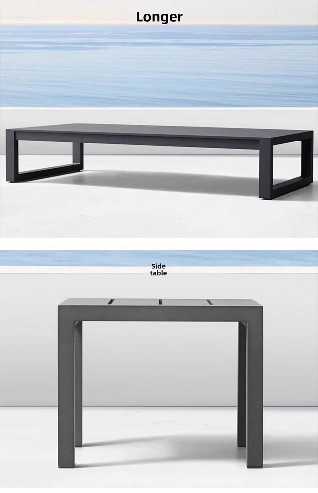 Modern Luxury Aluminum Alloy Leisure Sofa Set Waterproof Sunshade for Outdoor Patio Garden Terrace Sunroom Living Room Luxlife Brands