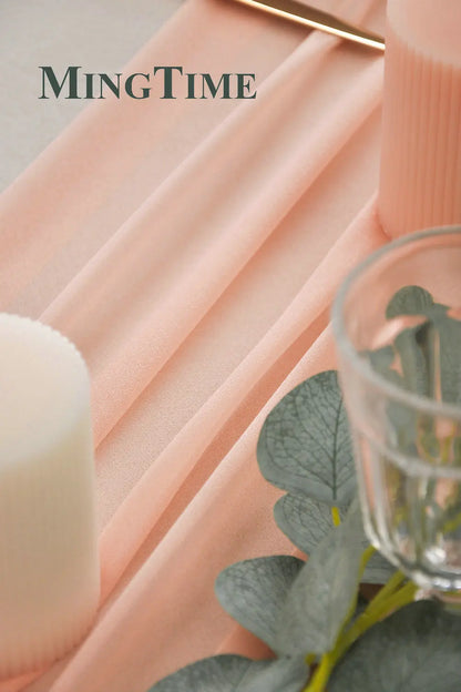 Sheer Chiffon Luxury Table Runner