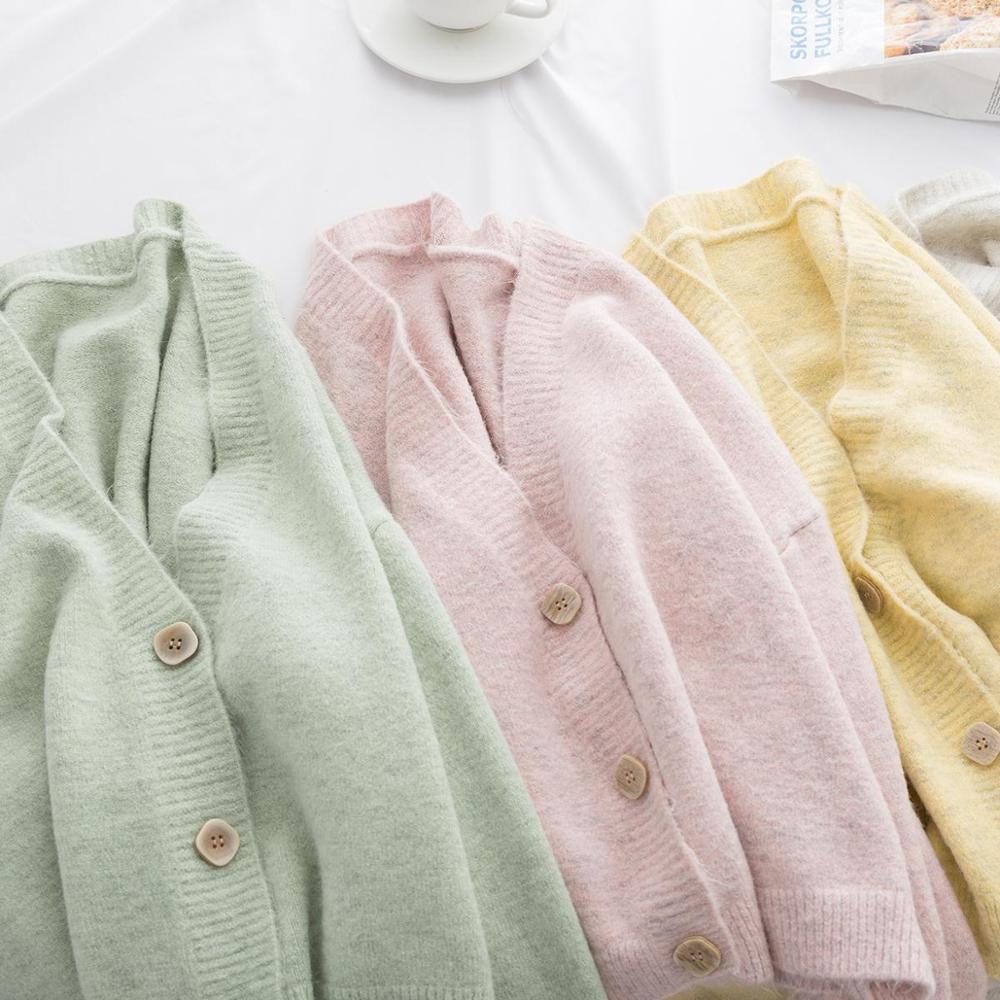 H.SA Women Sweater Cardigans Spring Solid Cashmere Sweater Coat Chic Korean style Casual Cardigans Roupa Jacket sueters mujer