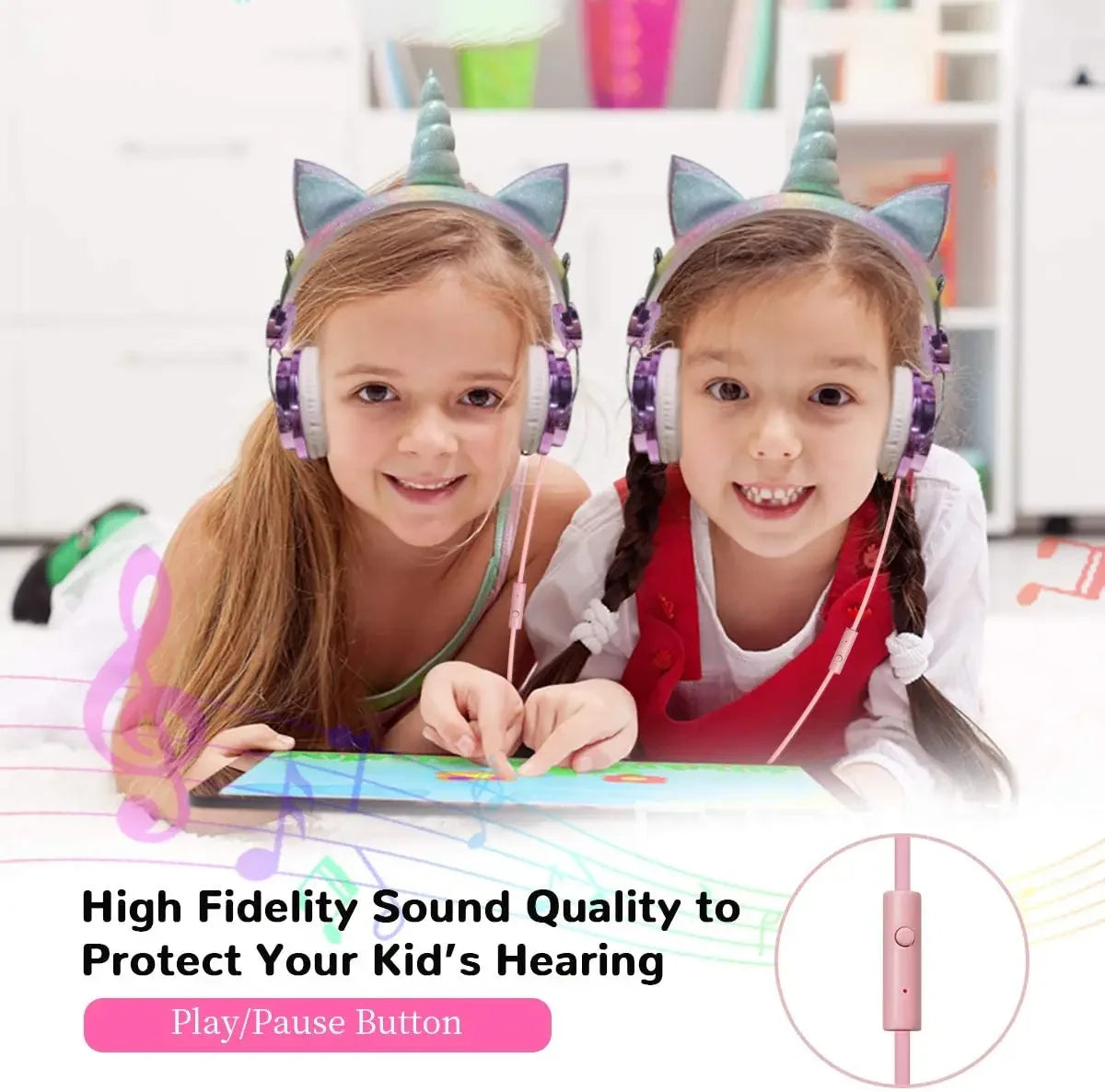 Kids Pink Headphones Luxlife Brands