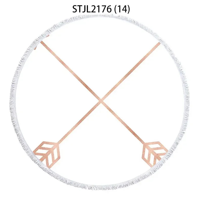 Golden geometric striped pineapple Fringed beach towel Towels Large beach towel Bath towel Bath towels microfiber towel For home