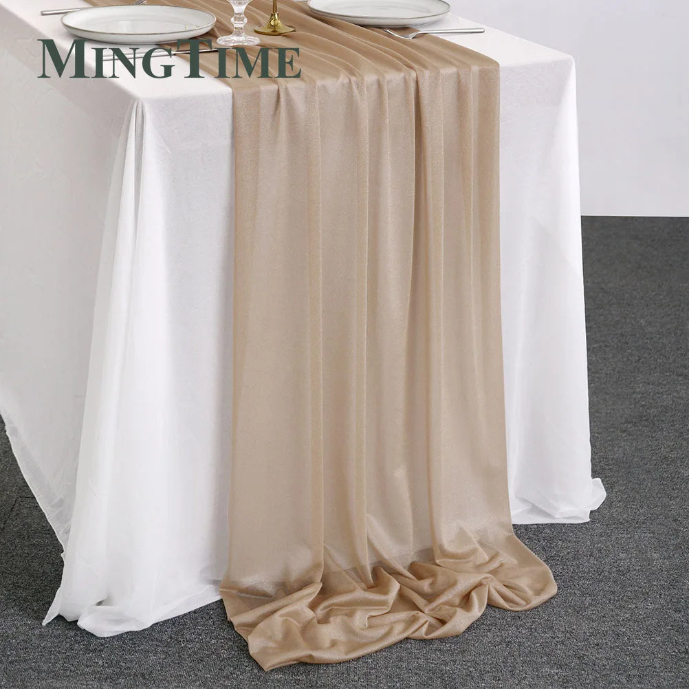 Sheer Chiffon Luxury Table Runner