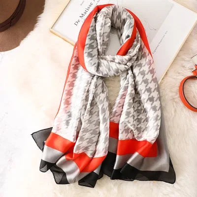 Luxury brand hijab summer women scarves soft long print silk scarves lady shawl and wrap 2022 pashmina bandana beach stoles