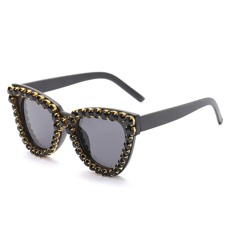 Vintage Cat Eye Diamond Sunglasses LUXLIFE BRANDS