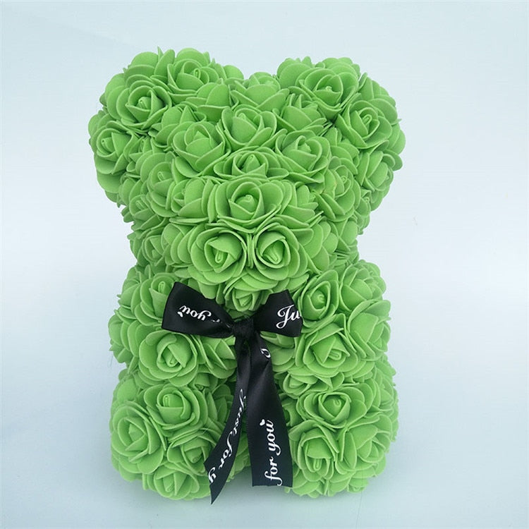 Valentines Day Gift Teddy Bear From Flowers