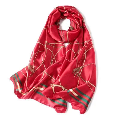 Luxury brand hijab summer women scarves soft long print silk scarves lady shawl and wrap 2022 pashmina bandana beach stoles