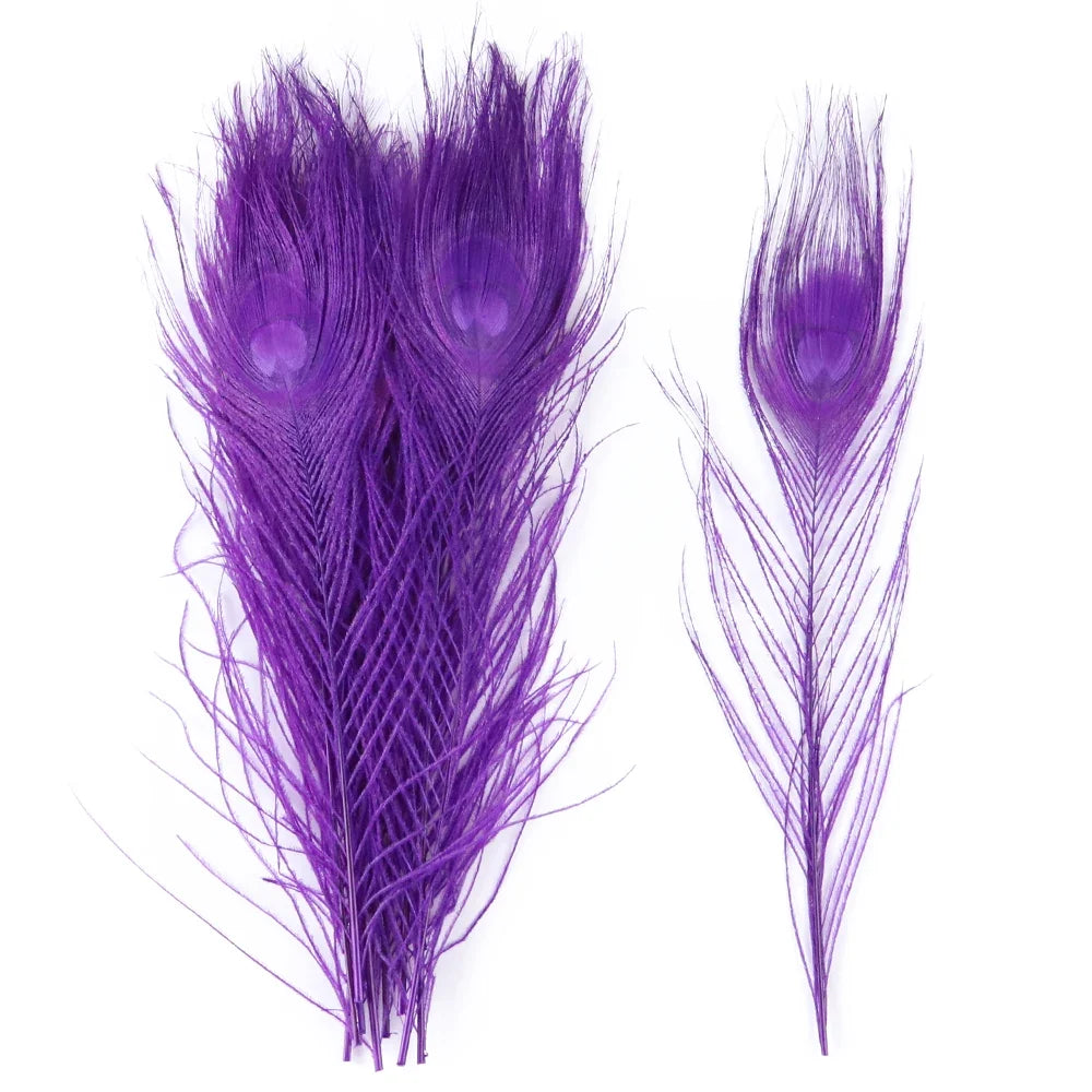 Premium Peacock Eye Feathers 10PC