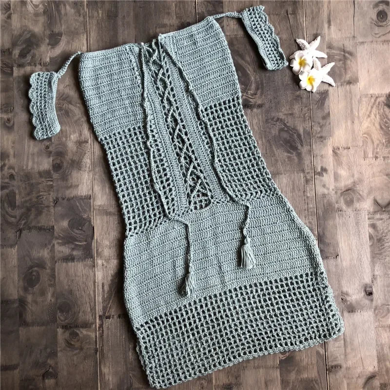 Cotton Handmade Beach Dress LUXLIFE BRANDS