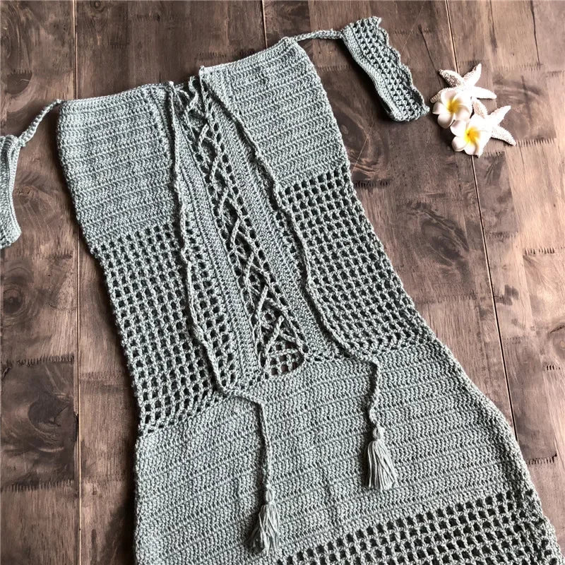 Cotton Handmade Beach Dress LUXLIFE BRANDS