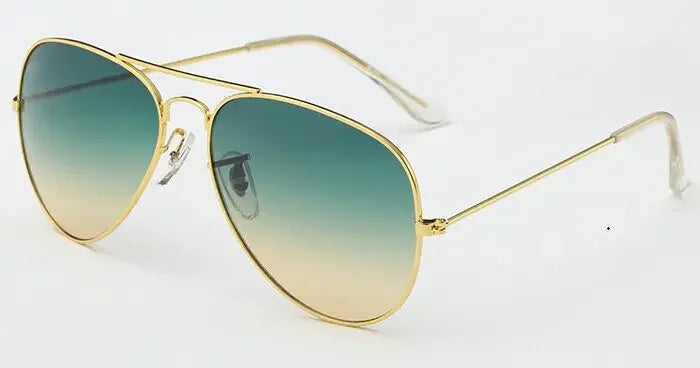 2022 Pilot Aviation Sunglasses MenShades Retro Classic Silver Sun Glasses Female Male Brand metal frame sunglasses sunshade