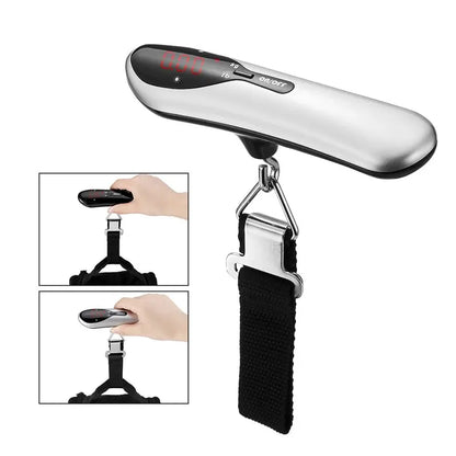Portable 50kg/110lb Electronic hand held luggage scale Hanging Scales Weight Balance Travel suitcase case