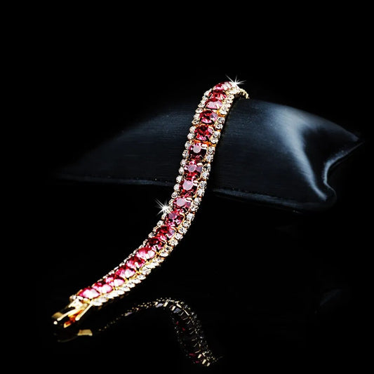 LUX Braided Gold & Pink Bracelet LUXLIFE BRANDS