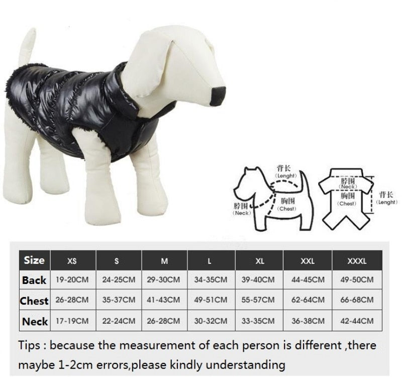 Warm Dog Clothes Winter Fleece Inside Bulldog Pet Vest Puppy Outfit Dog Jackets Windproof 8 Color Clothes for Medium Large Dogs LUXLIFE BRANDS