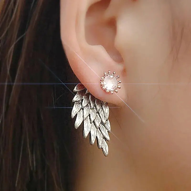 Angel Wings Stud Earrings - LUXLIFE BRANDS