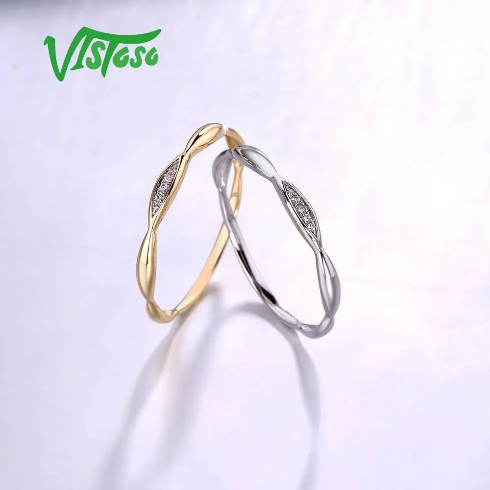 Faithful 14K Yellow/White Gold Promise Ring