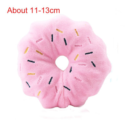 pawstrip 1pc Plush Dog Toys Squeaky Bone Ice Cream Carrot Puppy Chew Toy Interactive Cat Toys Pet Dog Sound Toys For Small Dogs