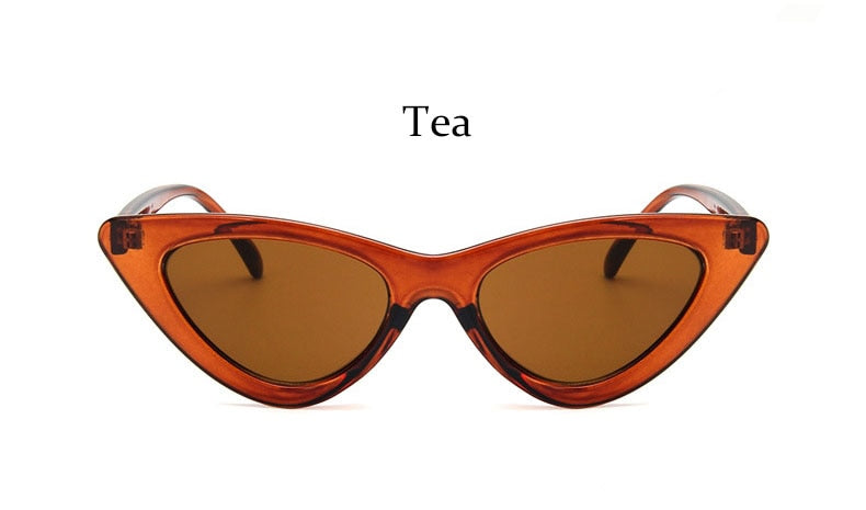Cat Eye Fashion Sunglasses Women Vintage small Leopard Triangle Sunglasses Retro Female Eyewear UV400 Brand Designer Retro