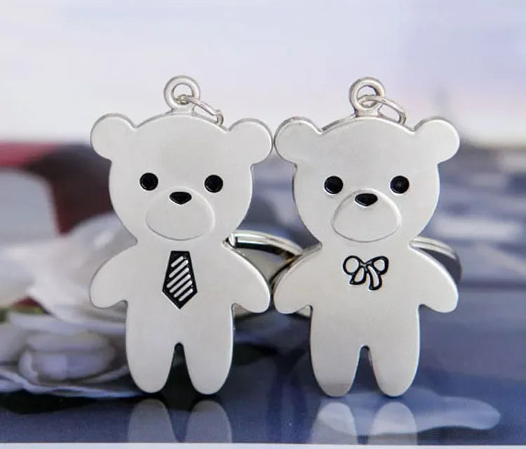 New Trendy Hot Sale one Pair Key Chain Alloy Arrow Bow Love Keyrings Key Chains Lovers Ring Couples keychain for Gift 17343 LUXLIFE BRANDS