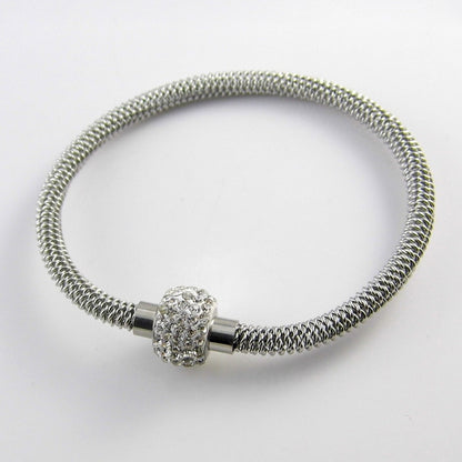 Fashion High Quality Charm Chic Valentine Gift Jewelry Stainless Steel Gold Women Distort Bracelets & Bangles