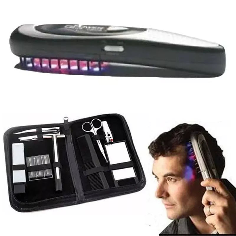 Electric Laser Massage Hair Growth Comb Hair Brush Laser Hair Loss Stop Regrow Therapy Comb Ozone Infrared Massager DropShipping LUXLIFE BRANDS