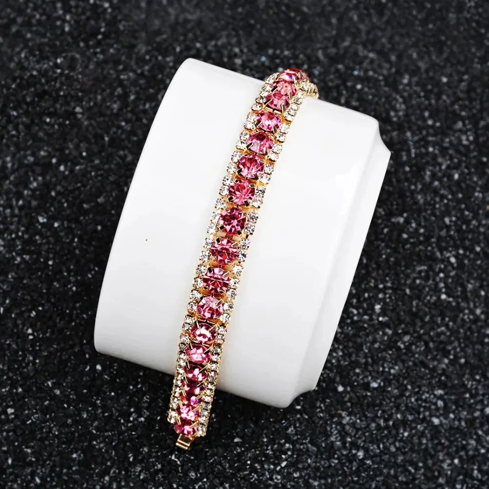 LUX Braided Gold & Pink Bracelet LUXLIFE BRANDS