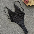 Sexy Extreme Micro String Backless Monokini Women Thong Swimwear One Piece Swimsuit Female High Cut Bathing Suit Swim Beachwear Luxlife Brands