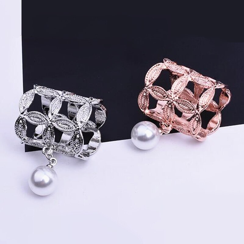 Fashion Retro Hollow Owl Tube Scarf Buckle Brooches Crystal Scarf Brooch Wedding Jewelry Women's Gifts Wholesale
